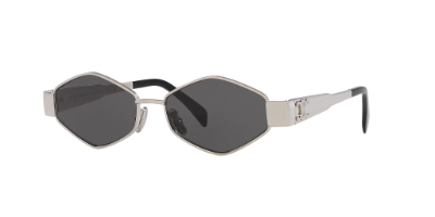 Celine CL000401 Triomphe metal geometric sunglasses for oval faces