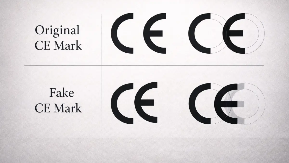 Original and Fake CE marks