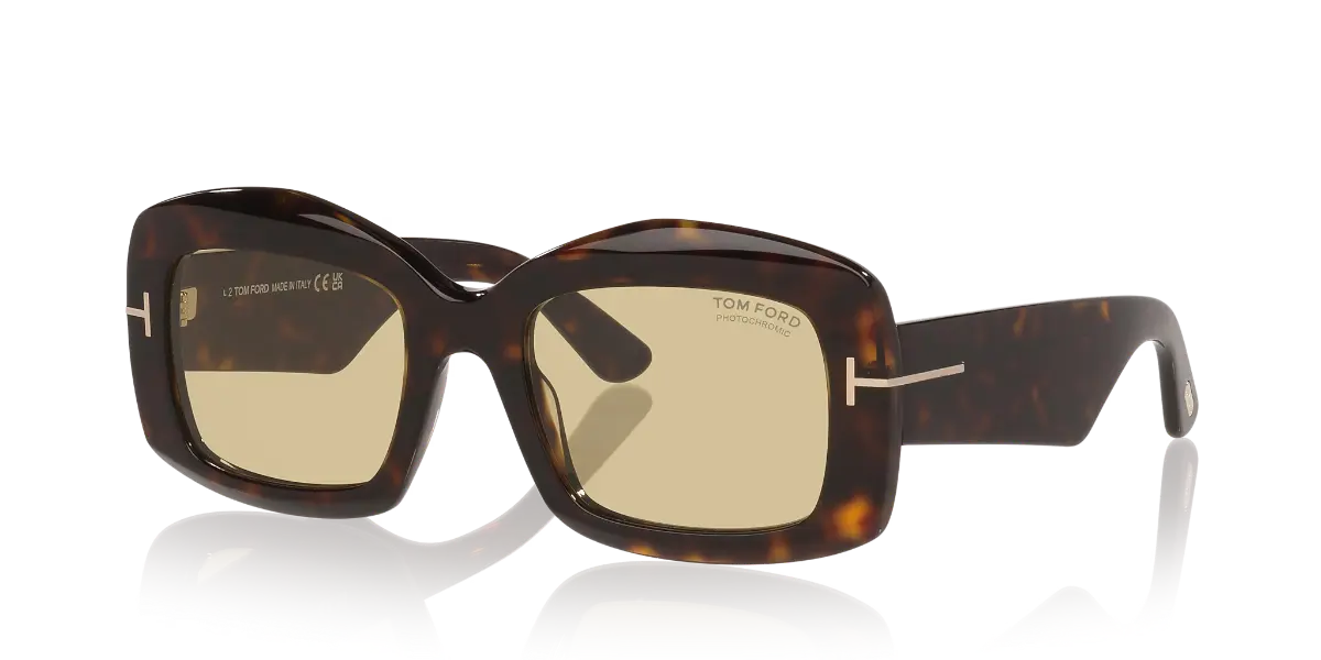 Tom Ford TR001992 photochromic sunglasses for women, adaptive lenses for changing driving light conditions