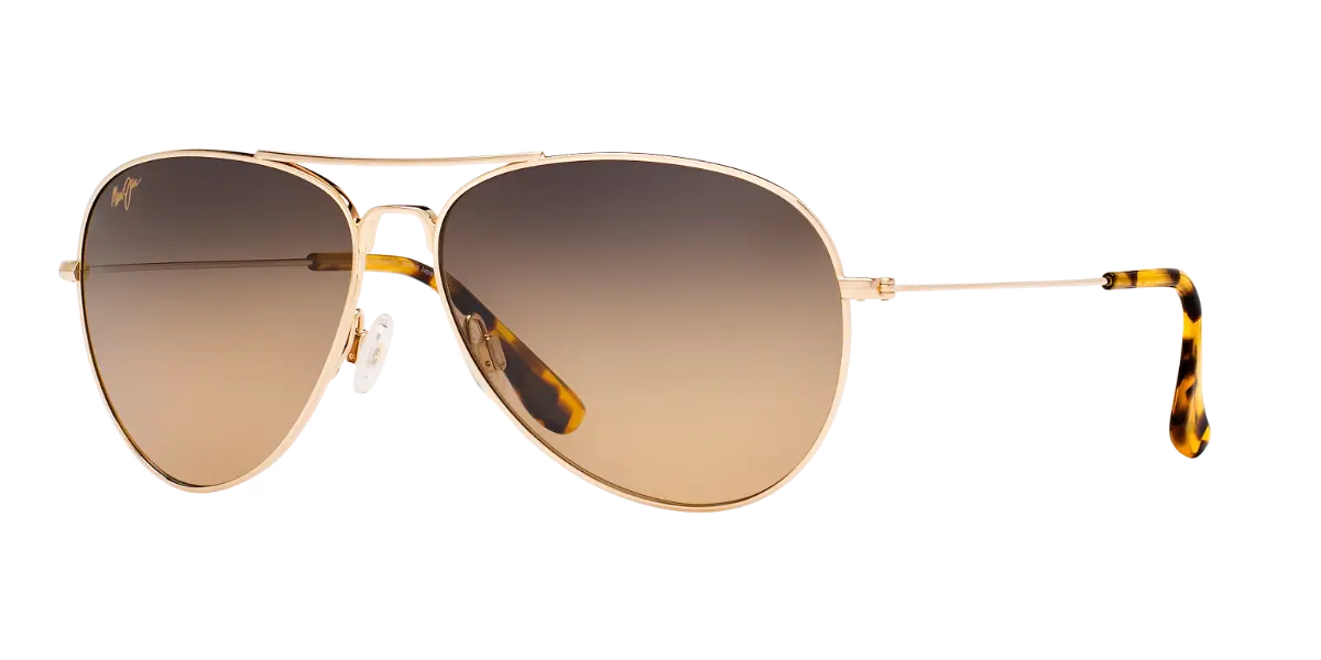 Maui Jim Mavericks polarized aviator golf sunglasses for men – luxury titanium frame