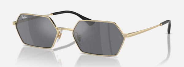 The best hexagonal sunglasses for women by Ray-Ban RB3728 YEVI in 2026 on a white background