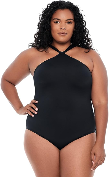 The best plus size high neck one piece swimsuit by Lauren Ralph Lauren 2026 on a white background