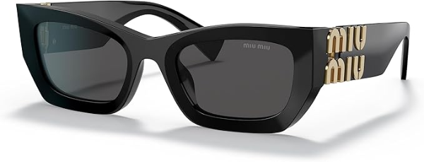 The best designer cat-eye shield sunglasses by Miu Miu 2026 on a white background