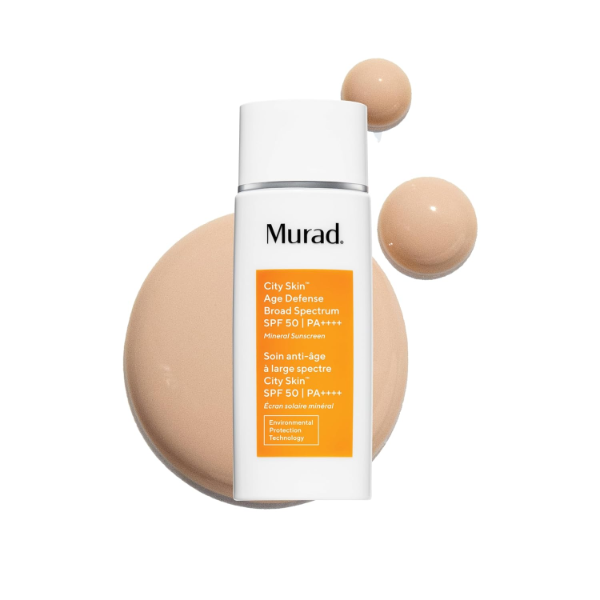 The best mineral sunscreen by Murad 2026 on a white background with blue light protection