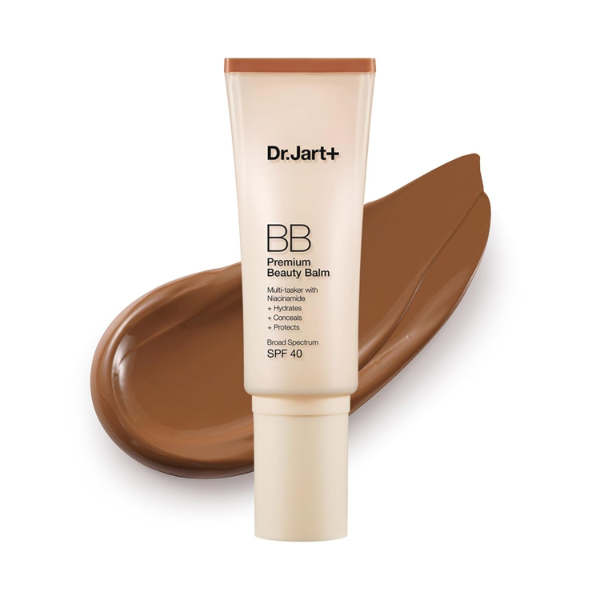 The best Korean BB tinted sunscreen for dark skin by Dr. Jart+ 2026 on a white background
