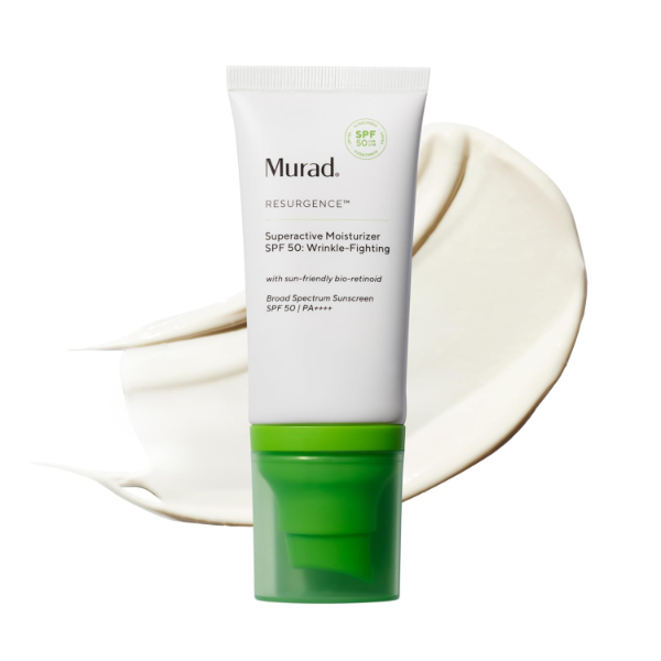 The best wrinkle-fighting face sunscreen for fine lines by Murad 2026 on a white background