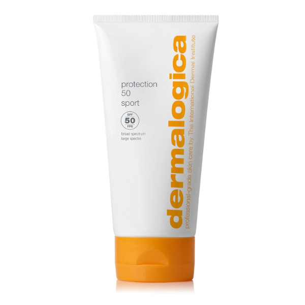 Dermalogica Protection 50 Sport SPF 50 the best dermatologist tested sport sunscreen for team athletes 2026 on a white background