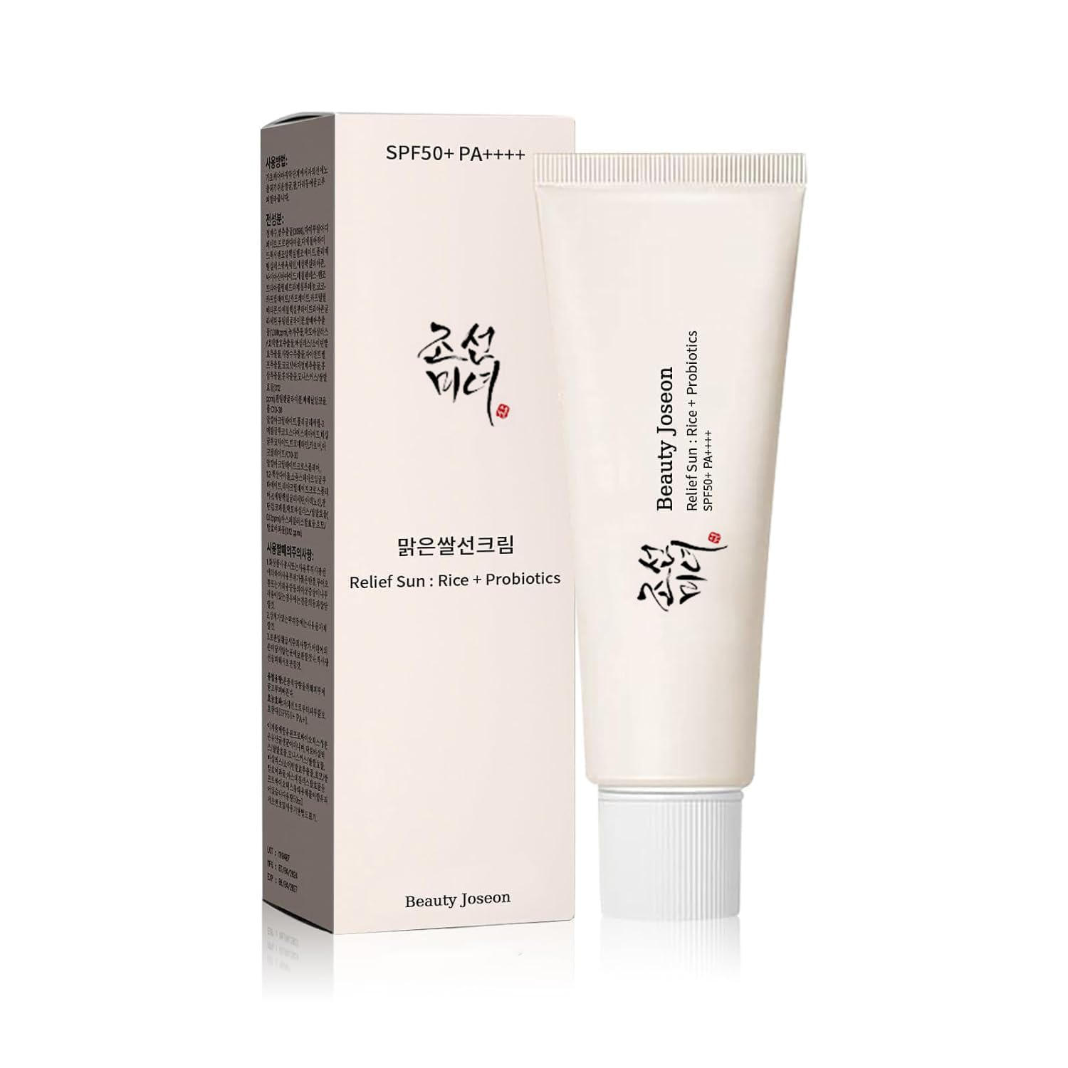 The best K-beauty fungal-acne safe sunscreen for oily acne-prone skin by Beauty of Joseon 2026 on a white background