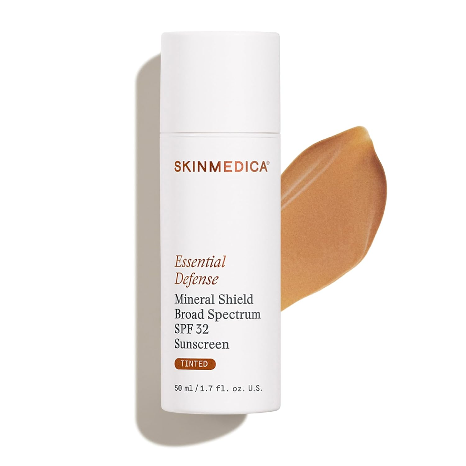The best gentle tinted mineral sunscreen for oily combination acne-prone skin by SkinMedica 2026 on a white background