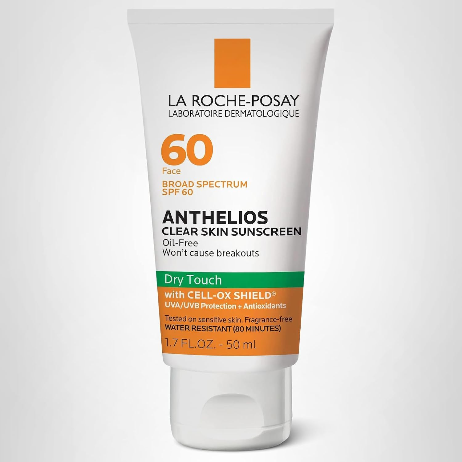 The best true matte sunscreen for very oily acne-prone skin by La Roche-Posay 2026 on a white background