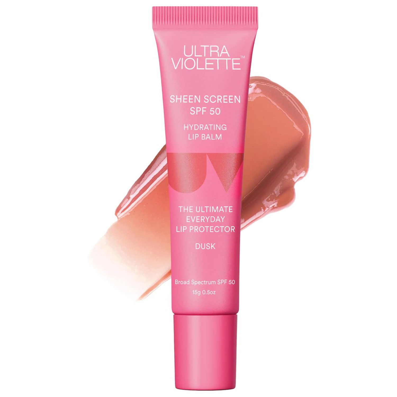 The best tinted lip sunscreen for shiny everyday wear by Ultra Violette 2026 on a white background