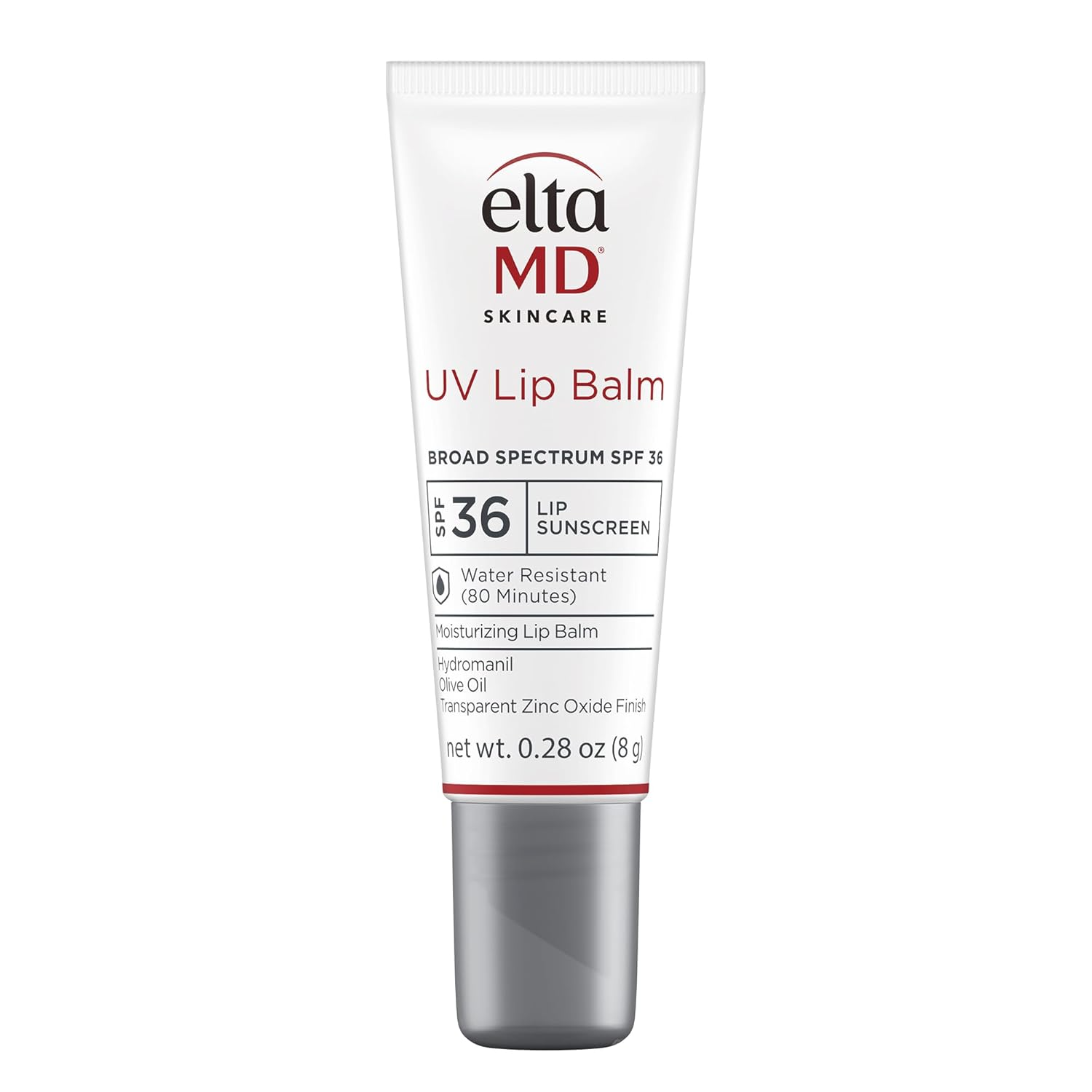 The best mineral lip balm with SPF for sensitive lips by EltaMD 2026 on a white background