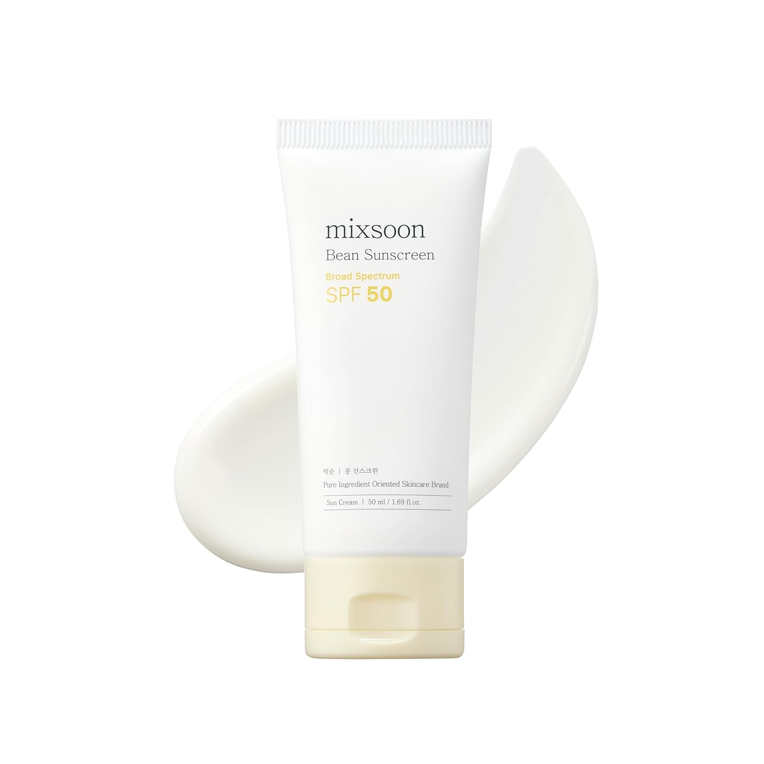 The best lightweight Korean sunscreen for oily acne-prone skin by mixsoon 2026 on a white background