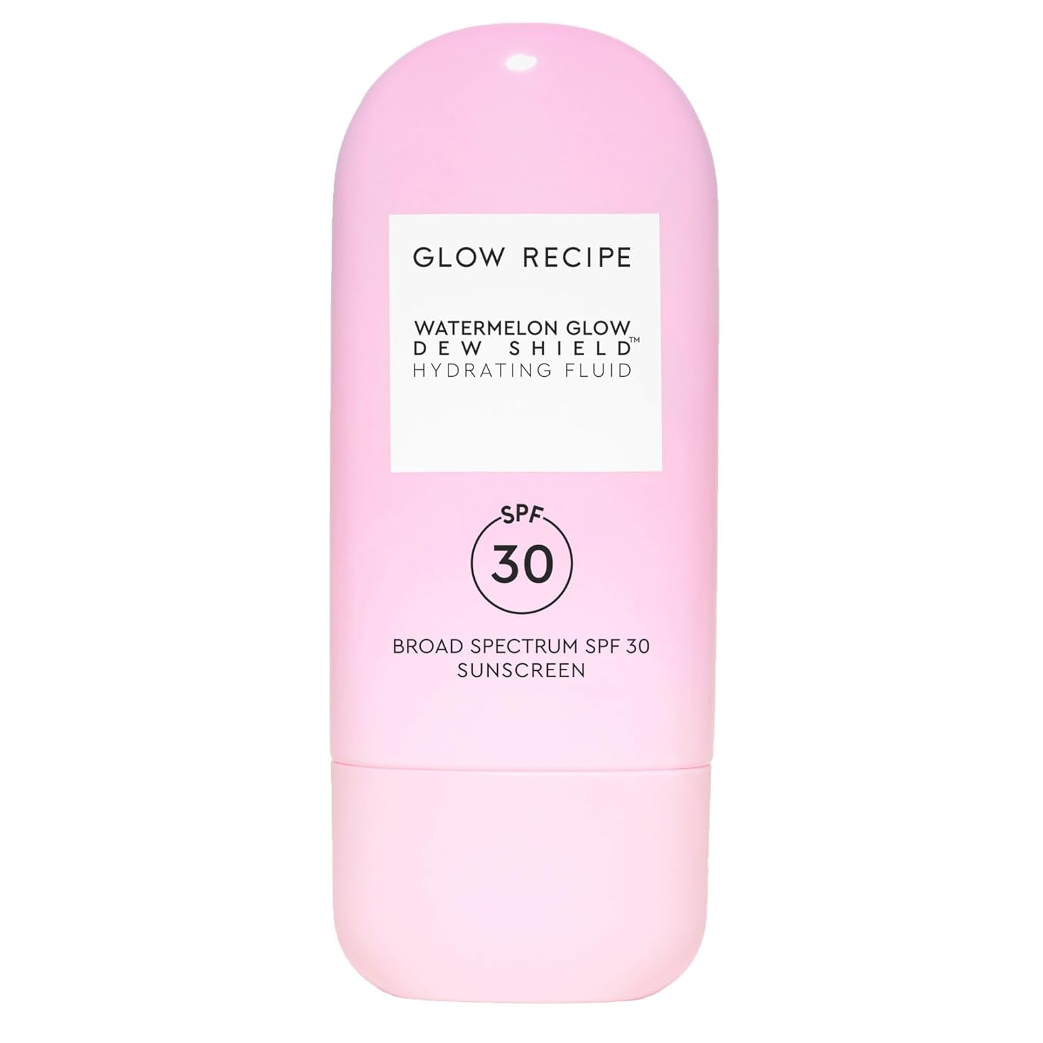 The best dewy Korean face sunscreen to layer under makeup by Glow Recipe 2026 on a white background