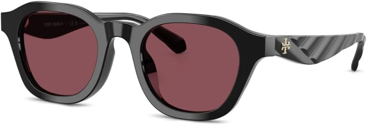 The best round polarized sunglasses with low nasal bridge for small faces by Tory Burch 2026 on a white background
