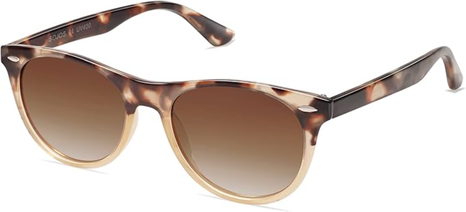 The best cheap polarized wayfarer sunglasses by SOJOS 2026 on a white background