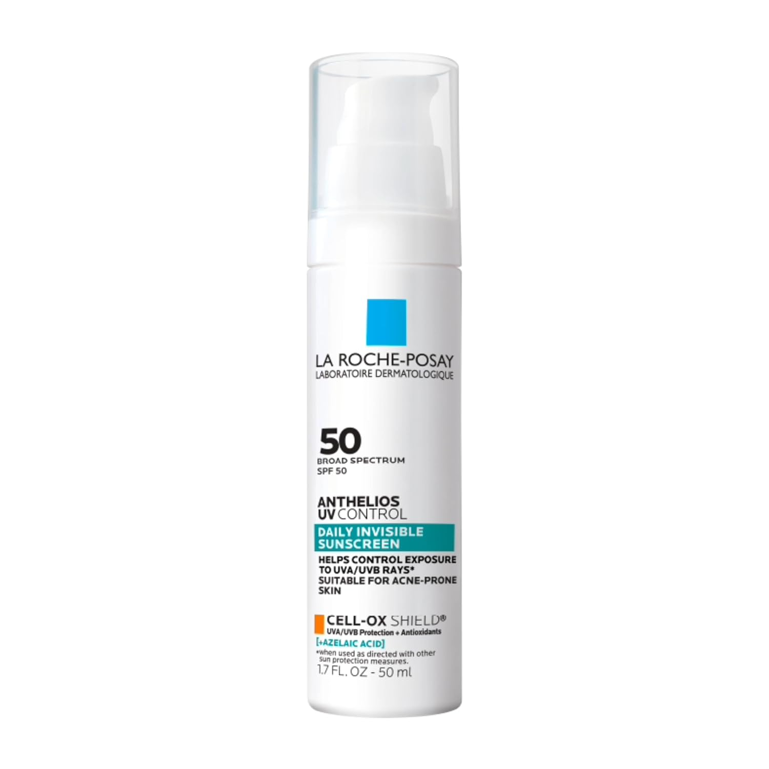 The best azelaic acid sunscreen for red and brown post-acne marks by La Roche-Posay 2026 on a white background