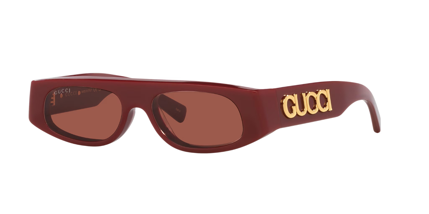 The best narrow rectangle sunglasses by Gucci 2026 on a white background