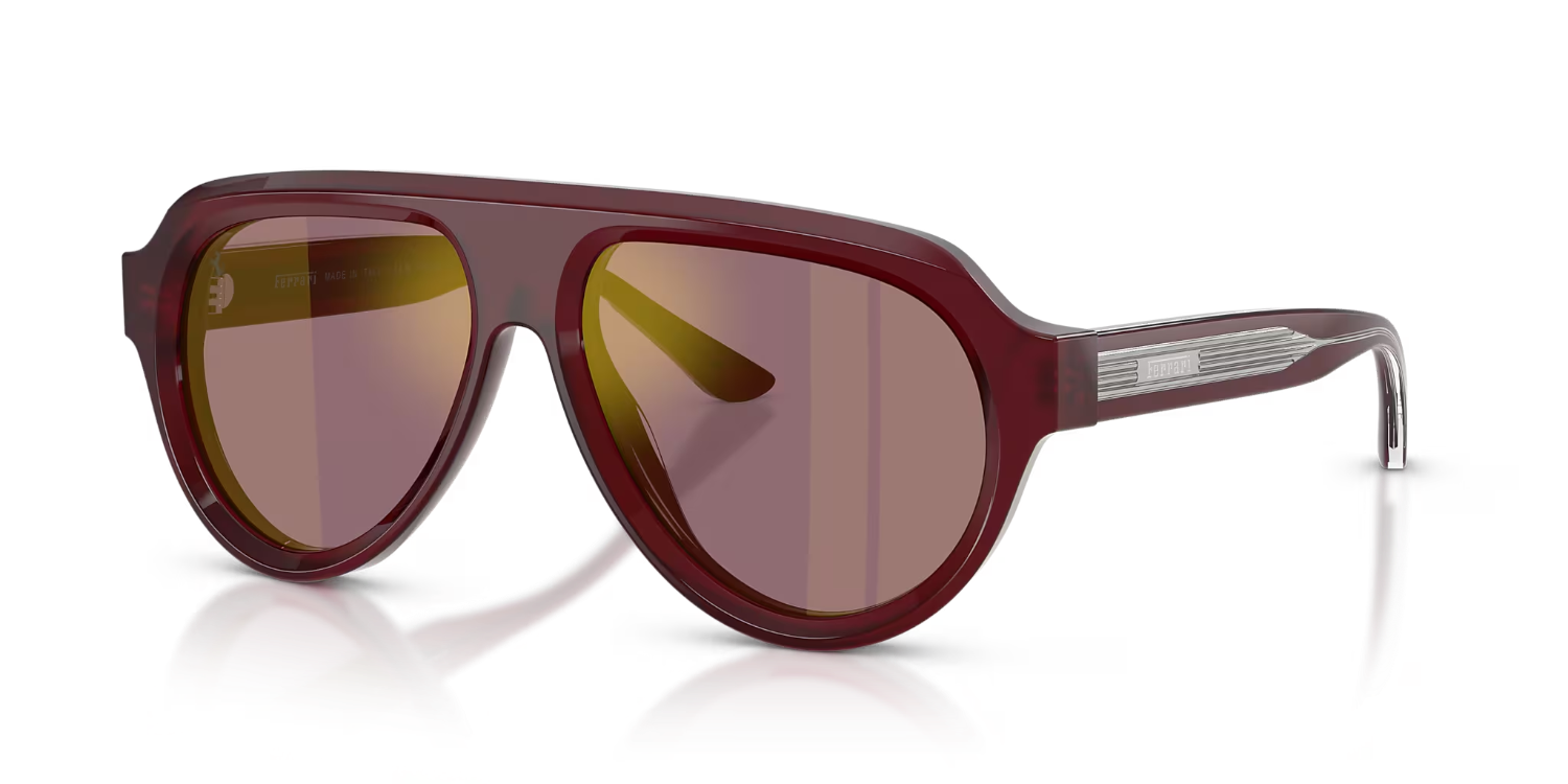The best acetate aviator sunglasses by Ferrari 2026 on a white background