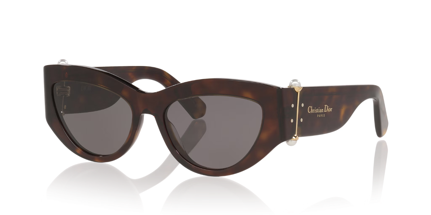 The best havana cat-eye sunglasses by Dior 2026 on a white background