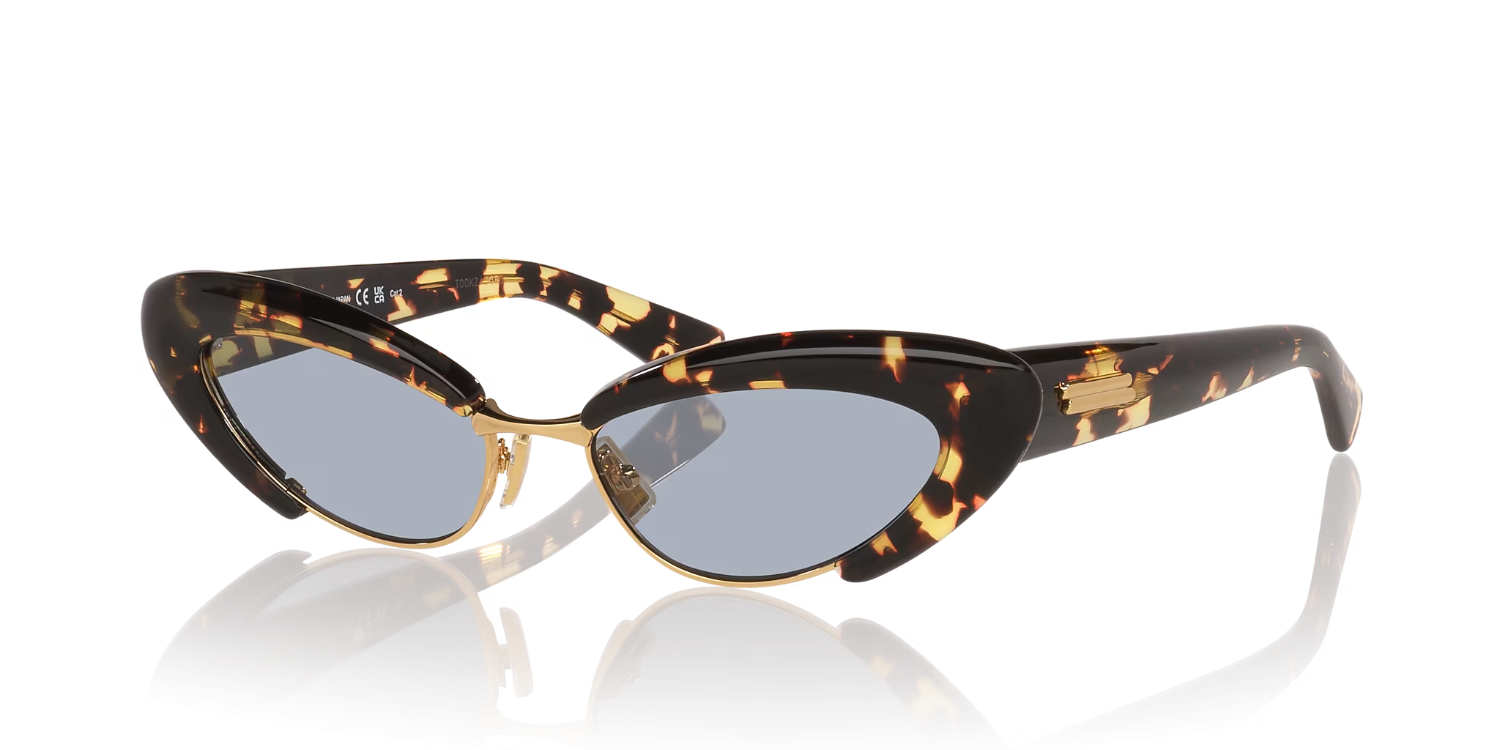 The best acetate cat-eye sunglasses by Bottega Veneta 2026 on a white background