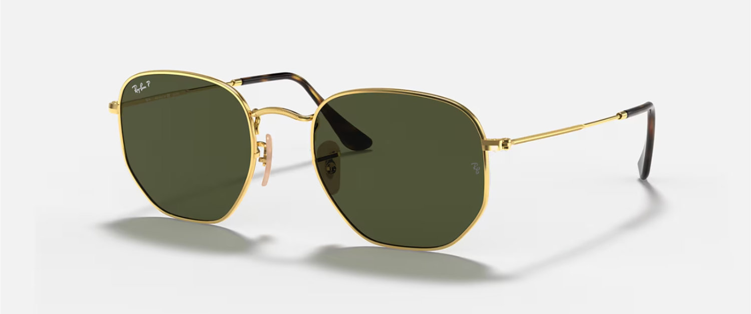 The best hexagonal sunglasses by Ray-Ban 2026 on a white background