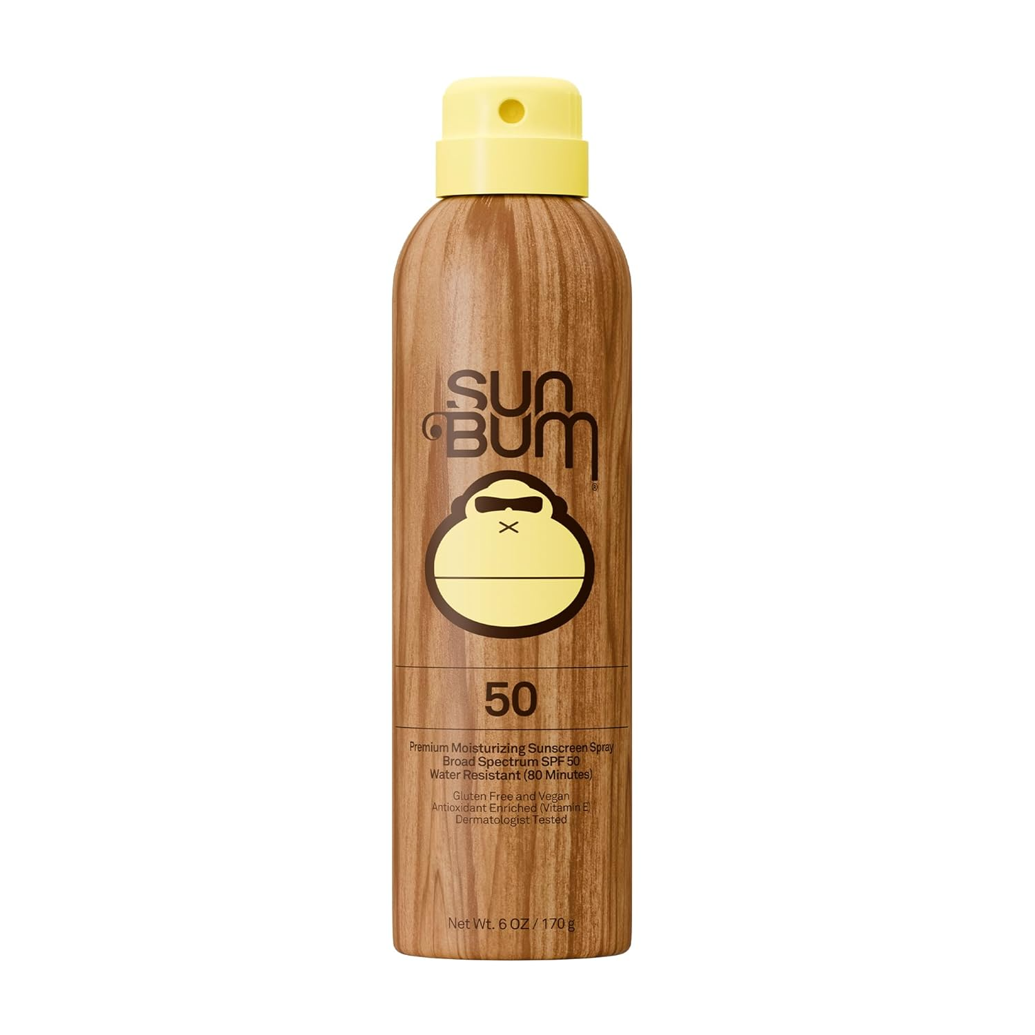 The best budget reef-friendly sunscreen spray by Sun Bum 2026 on a white background