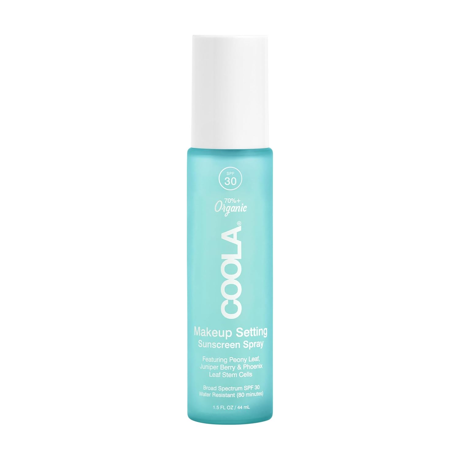The best mattifying SPF setting spray for oily skin by COOLA 2026 on a white background