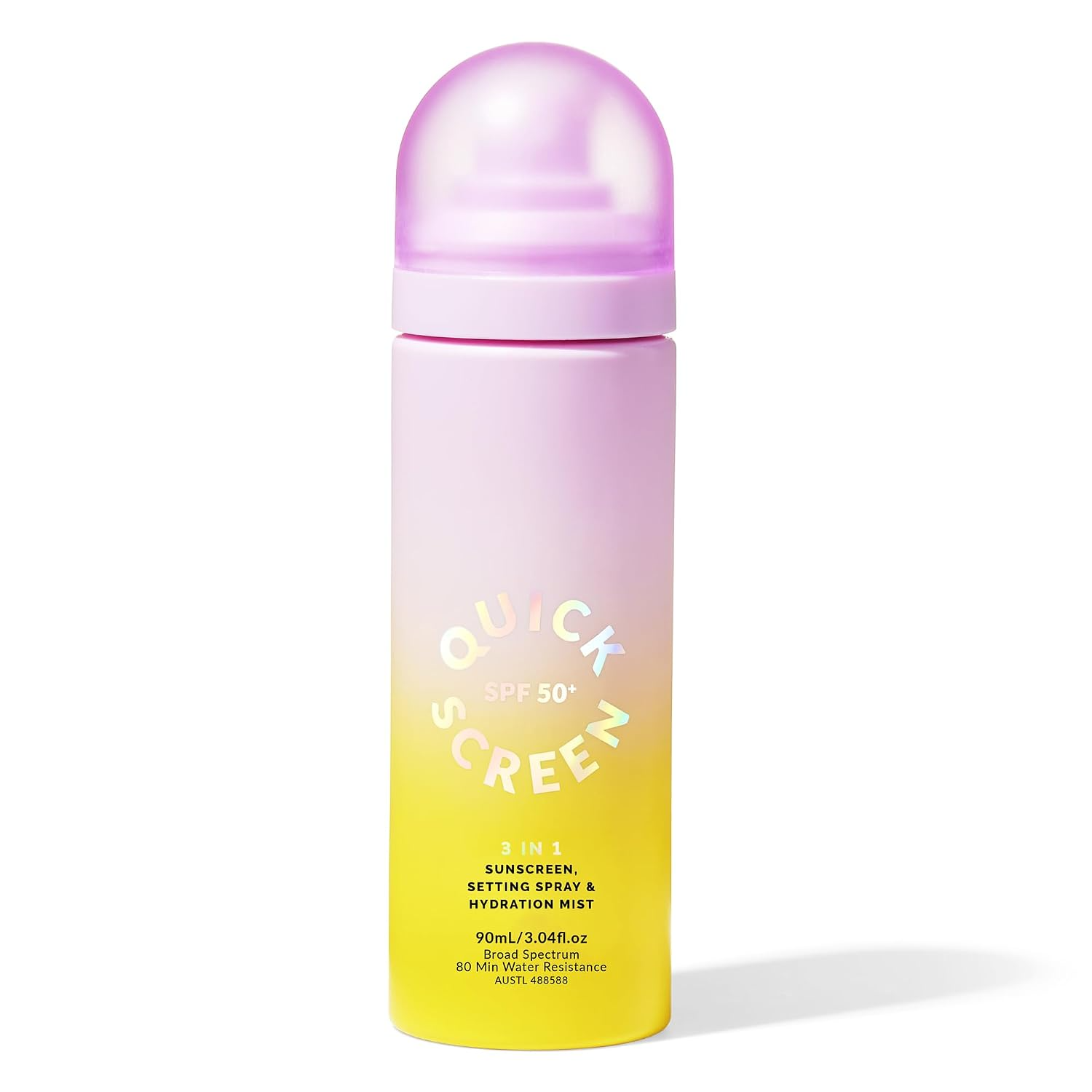 The best 3-in-1 matte SPF setting spray for oily skin by The Quick Flick 2026 on a white background