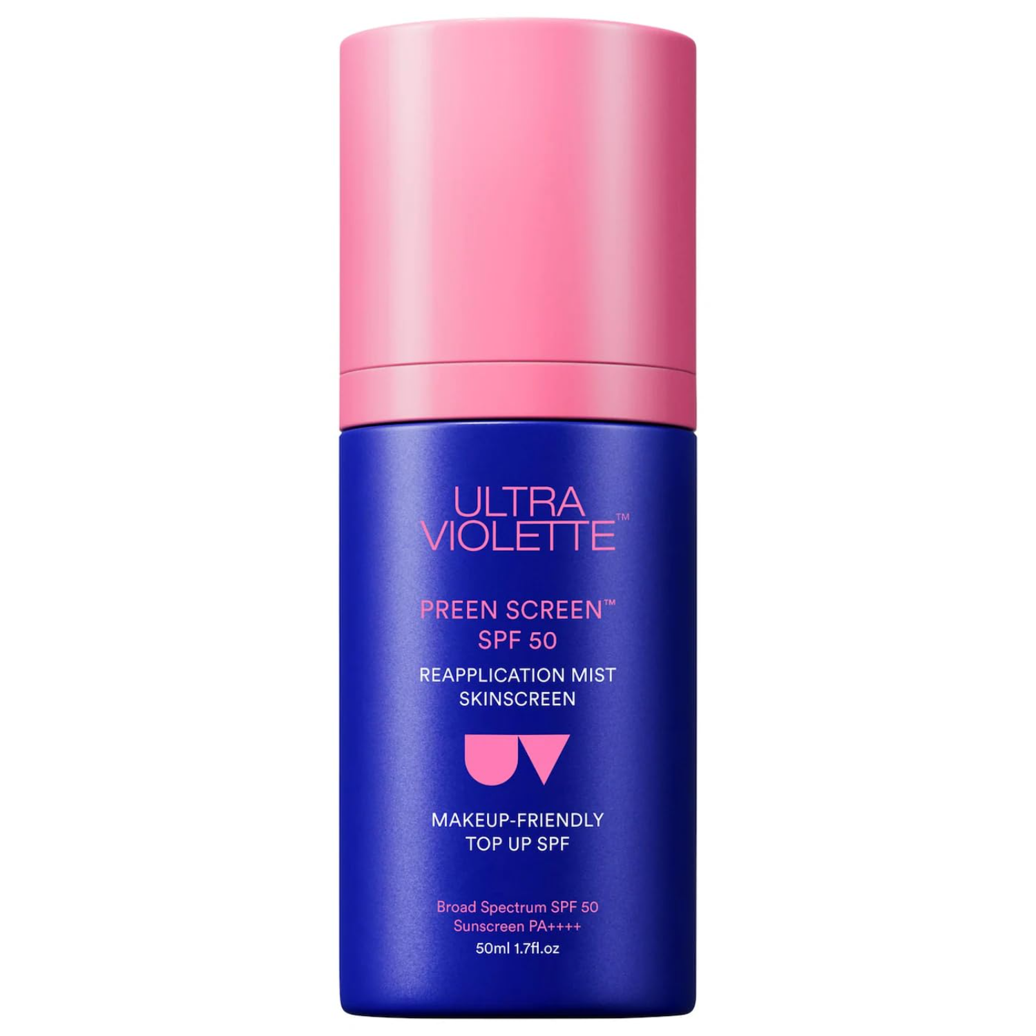 The best semi-glow SPF setting mist with niacinamide by Ultra Violette 2026 on a white background