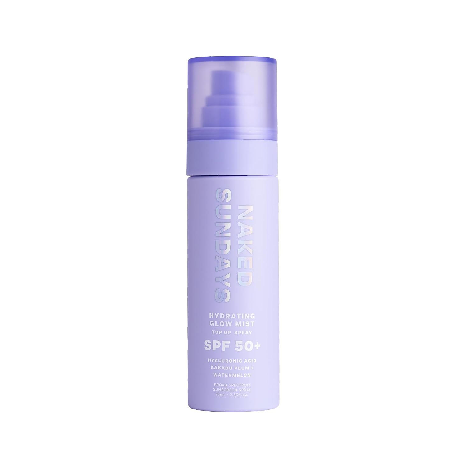 The best hydrating glow SPF setting mist by Naked Sundays 2026 on a white background