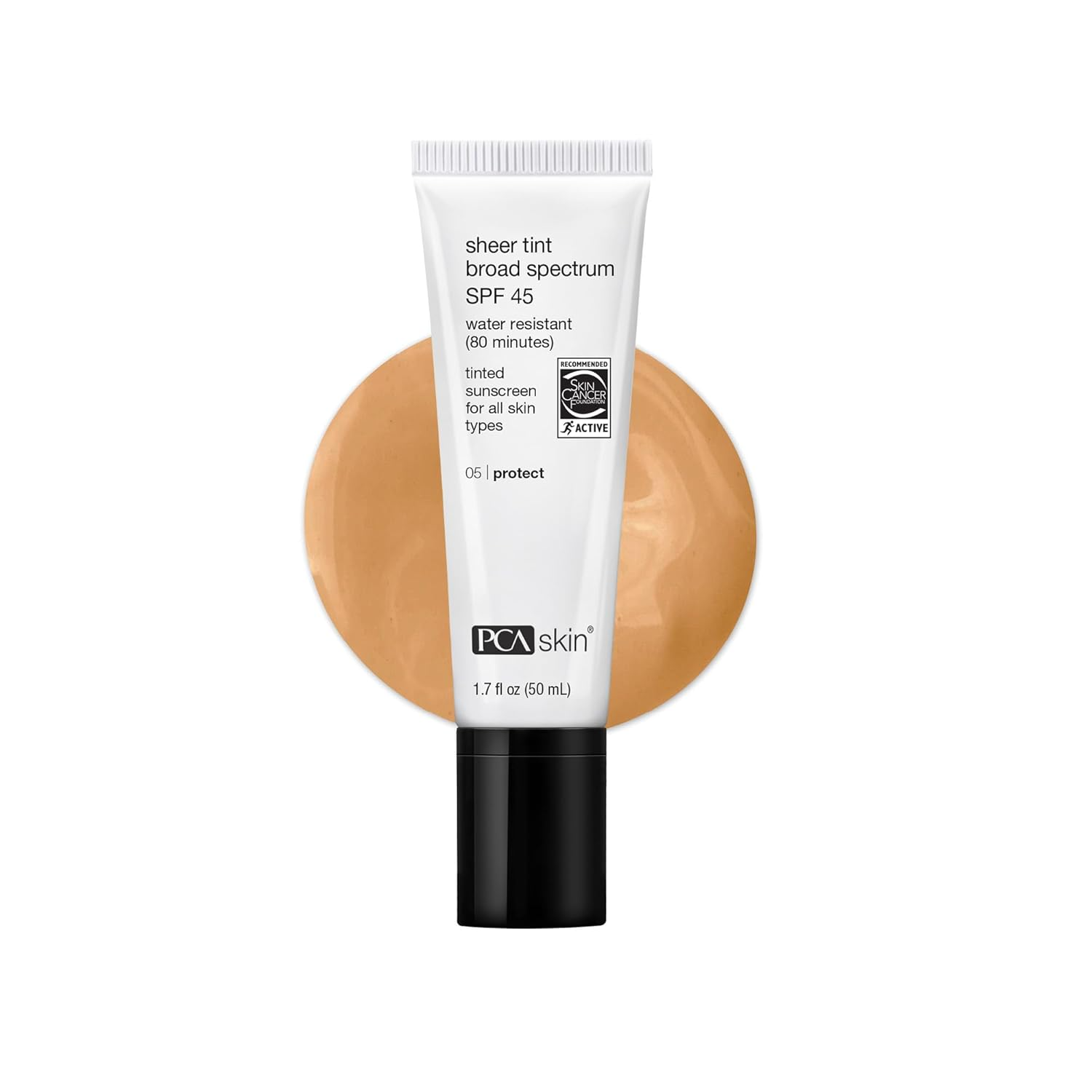 The best water-resistant sheer tinted sunscreen by PCA Skin 2026 on a white background