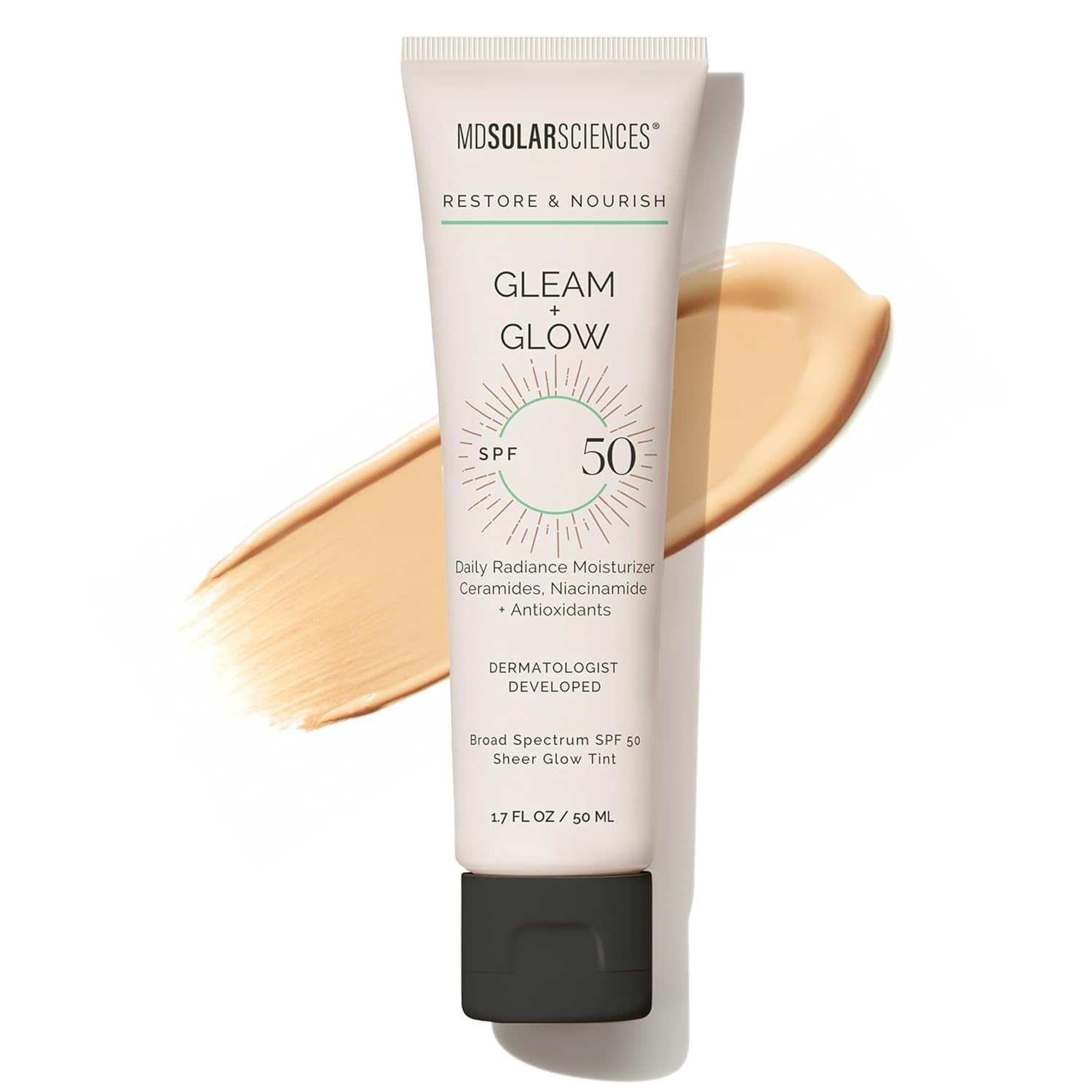 The best affordable radiant tinted moisturizer by MDSolarSciences 2026 on a white background