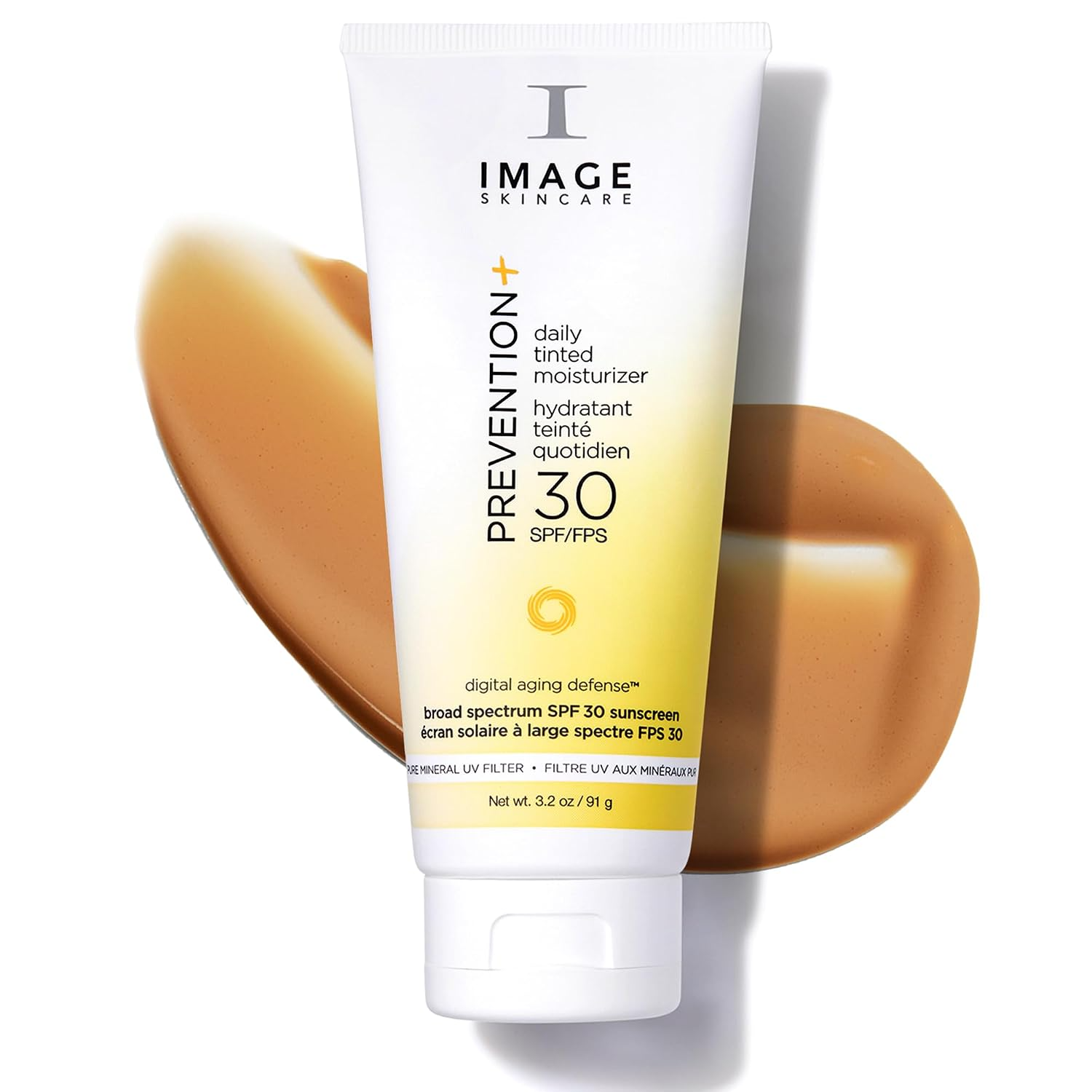 The best buildable no-white-cast tinted moisturizer by IMAGE Skincare 2026 on a white background