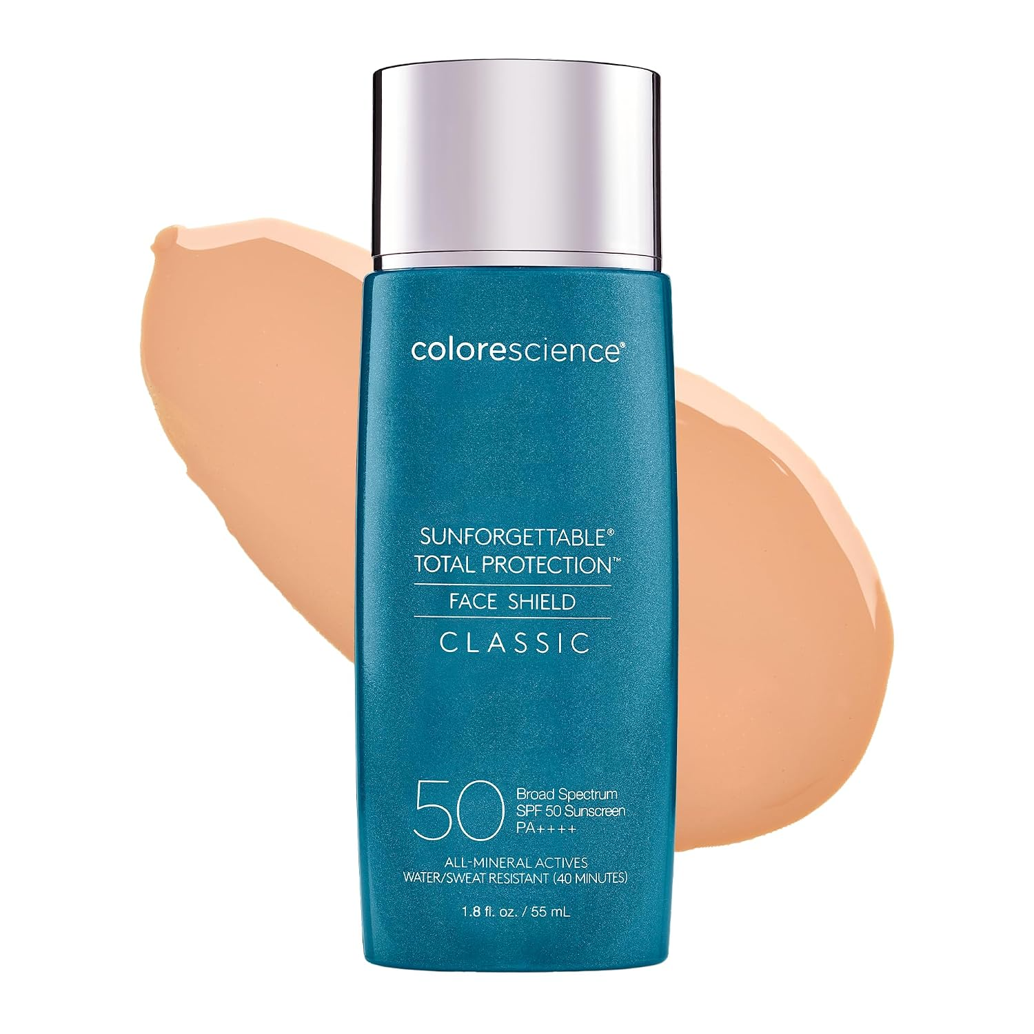 The best buildable medium-coverage tinted mineral sunscreen by Colorescience 2026 on a white background