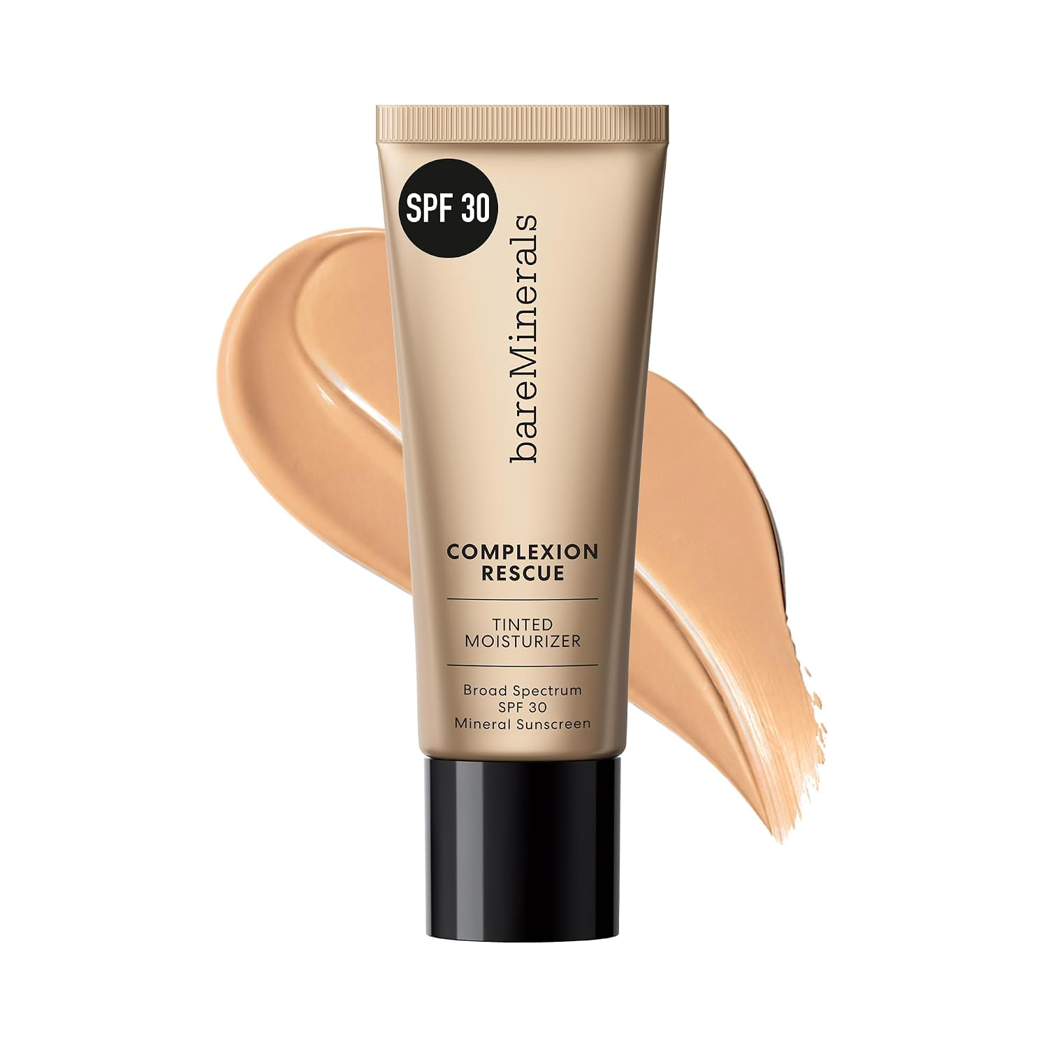 The best hydrating gel-cream buildable tinted moisturizer by bareMinerals 2026 on a white background