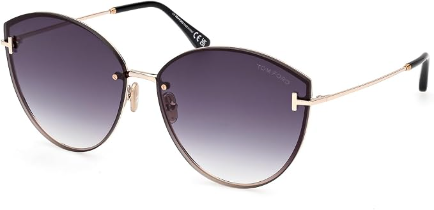 The best luxury cat-eye sunglasses for square faces by Tom Ford 2026 on a white background