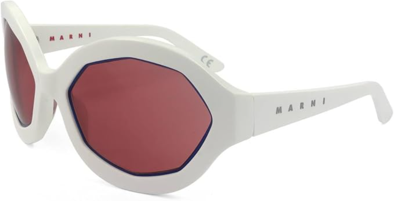 The best white octagon sunglasses by Marni 2026 on a white background