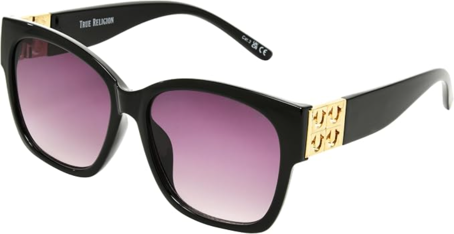 The best black square sunglasses by True Religion 2026 on a white background
