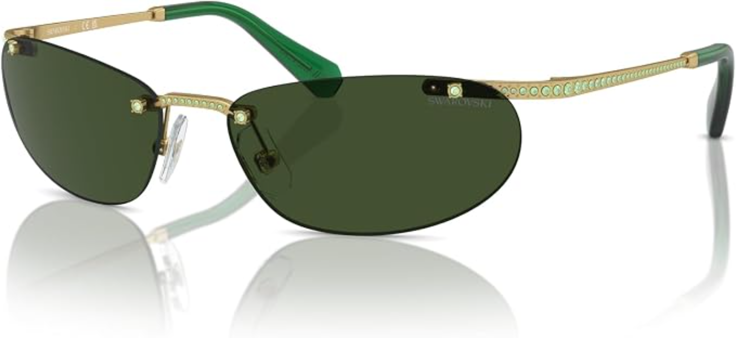 The best crystal rimless sunglasses by Swarovski 2026 on a white background