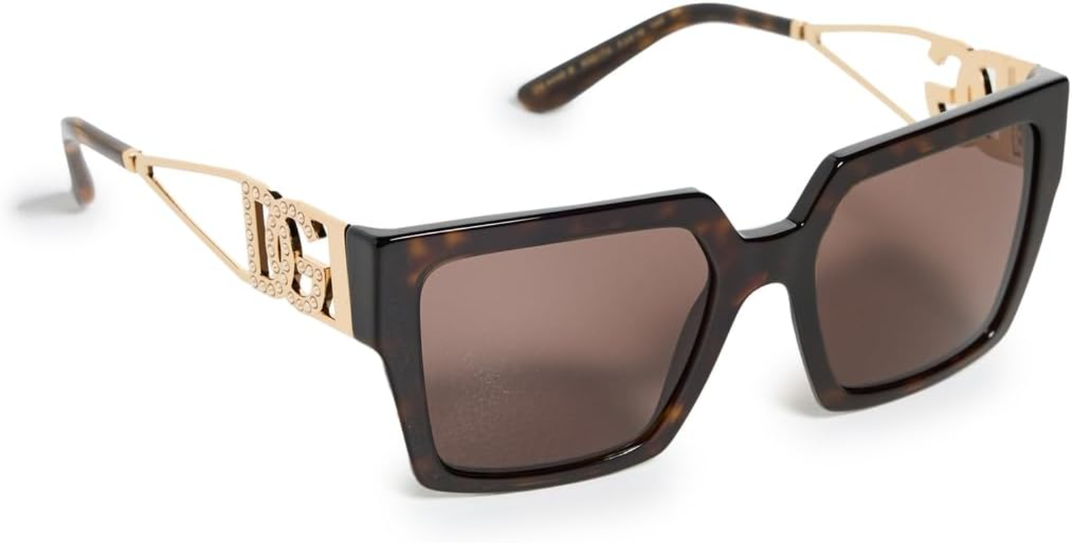 The best oversized square sunglasses by Dolce and Gabbana 2026 on a white background