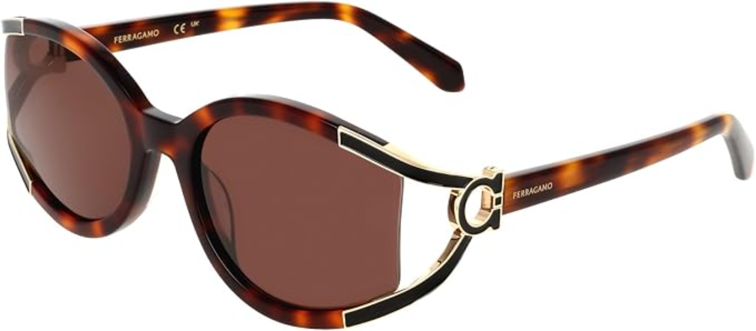 The best tortoise sunglasses by Salvatore Ferragamo 2026 on a white background