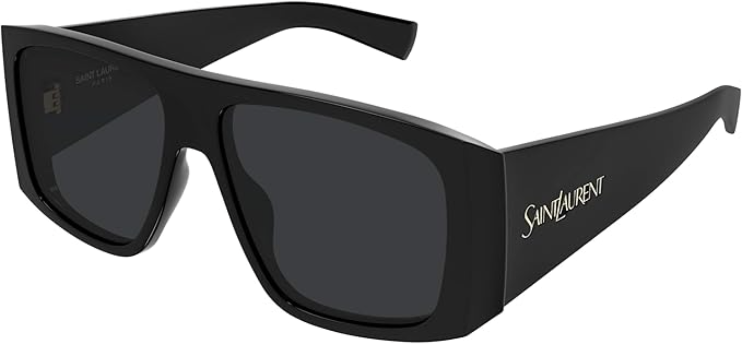The best black asymmetric sunglasses by Yves Saint Laurent 2026 on a white background