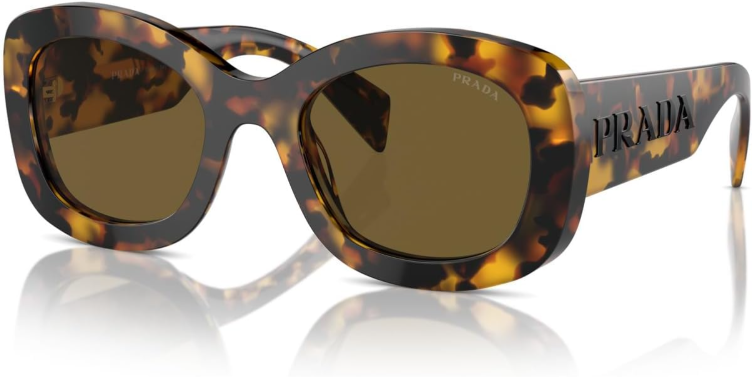 The best oval tortoise sunglasses by Prada 2026 on a white background