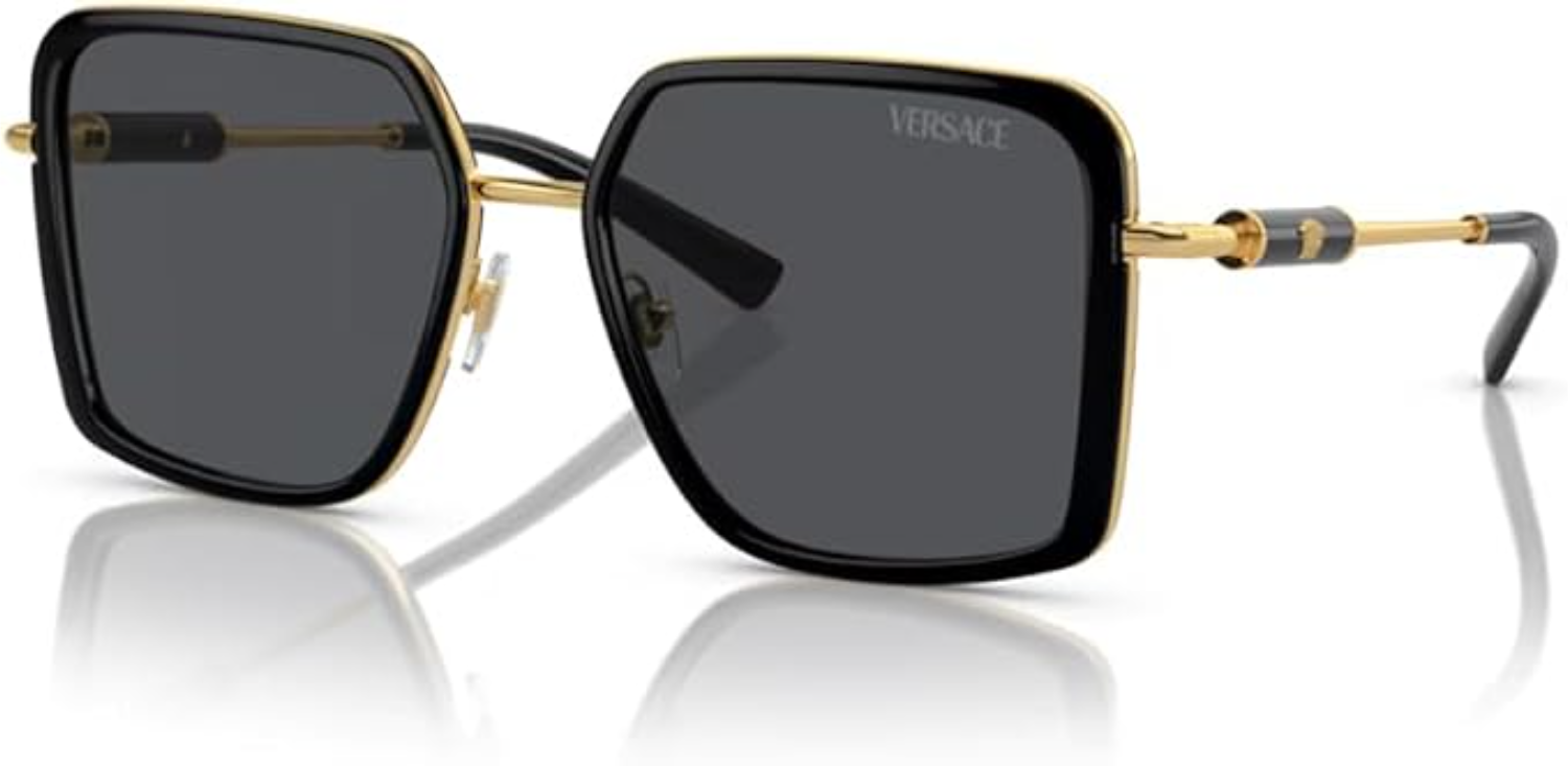The best oversized square metal sunglasses by Versace 2026 on a white background