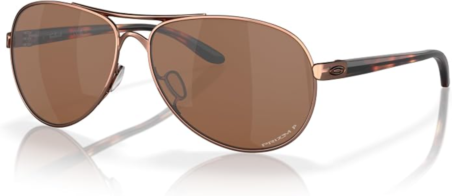 The best rose gold polarized sunglasses by Oakley 2026 on a white background
