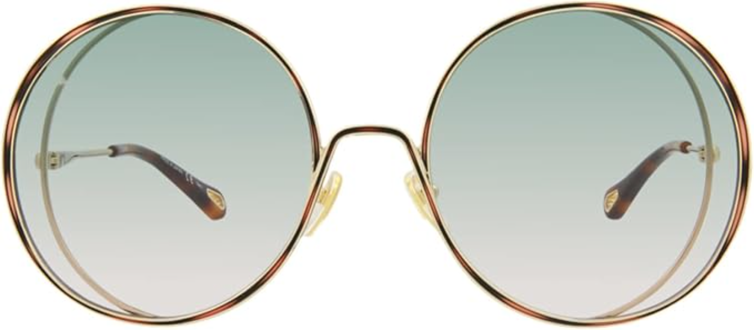 The best oversized round gold-tone sunglasses by Chloe 2026 on a white background