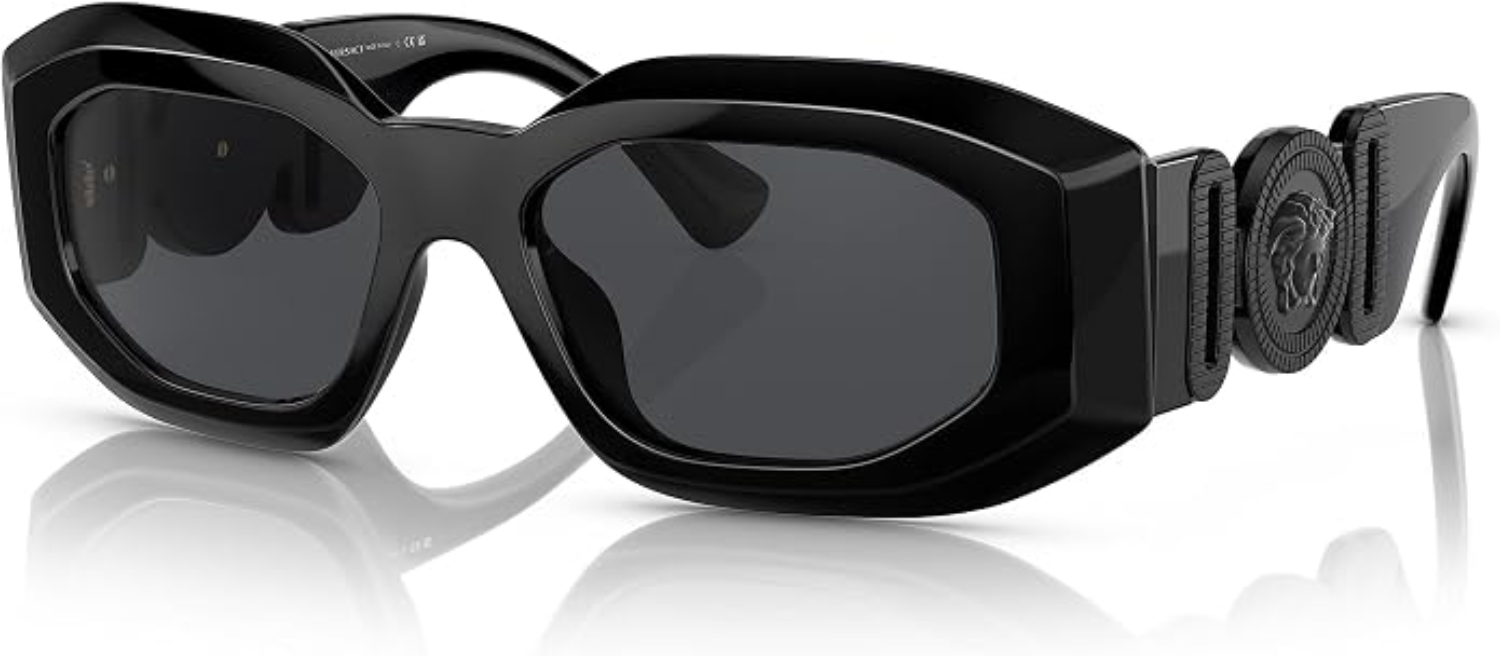 The best chunky black sunglasses by Versace 2026 on a white background