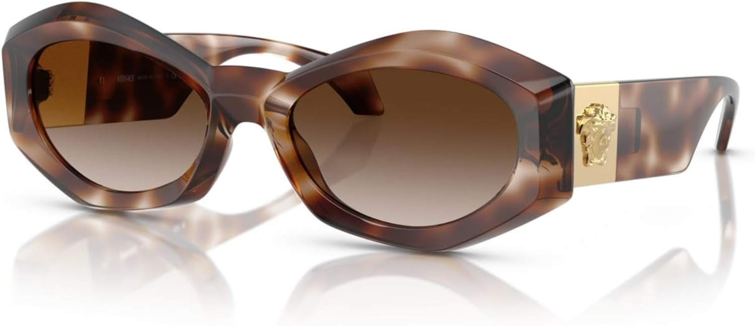 The best chunky havana sunglasses by Versace 2026 on a white background
