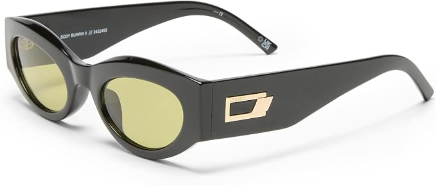 The best thick-frame oval sunglasses by Le Specs 2026 on a white background